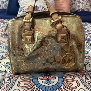Gold Michael Kors Purse